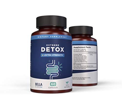 Bella All Natural Extreme Detox - Colon Cleanse and Full Body Detox - 60 Caps - Maple Wellness Supplements