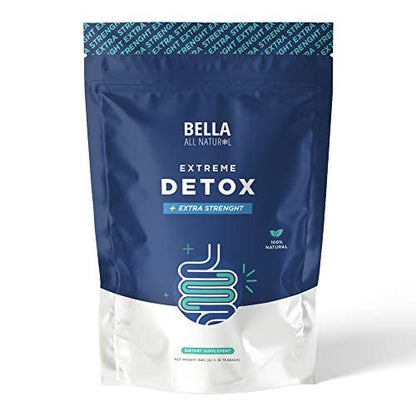 Bella All Natural Extreme Detox Tea - Body Cleanse, Colon Cleanser & Detox, Natural Herbs - Maple Wellness Supplements