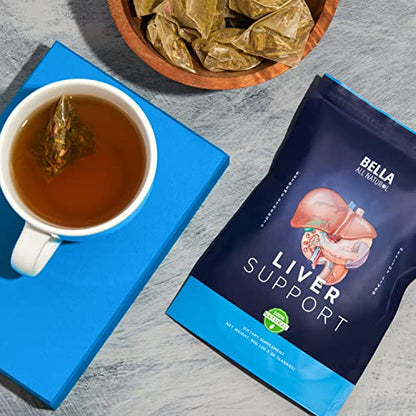 Bella All Natural Liver Detox Drink - Liver Cleanse Detox & Repair Tea with Blessed Thistle - Maple Wellness Supplements