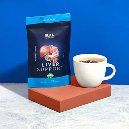 Bella All Natural Liver Detox Drink - Liver Cleanse Detox & Repair Tea with Blessed Thistle - Maple Wellness Supplements