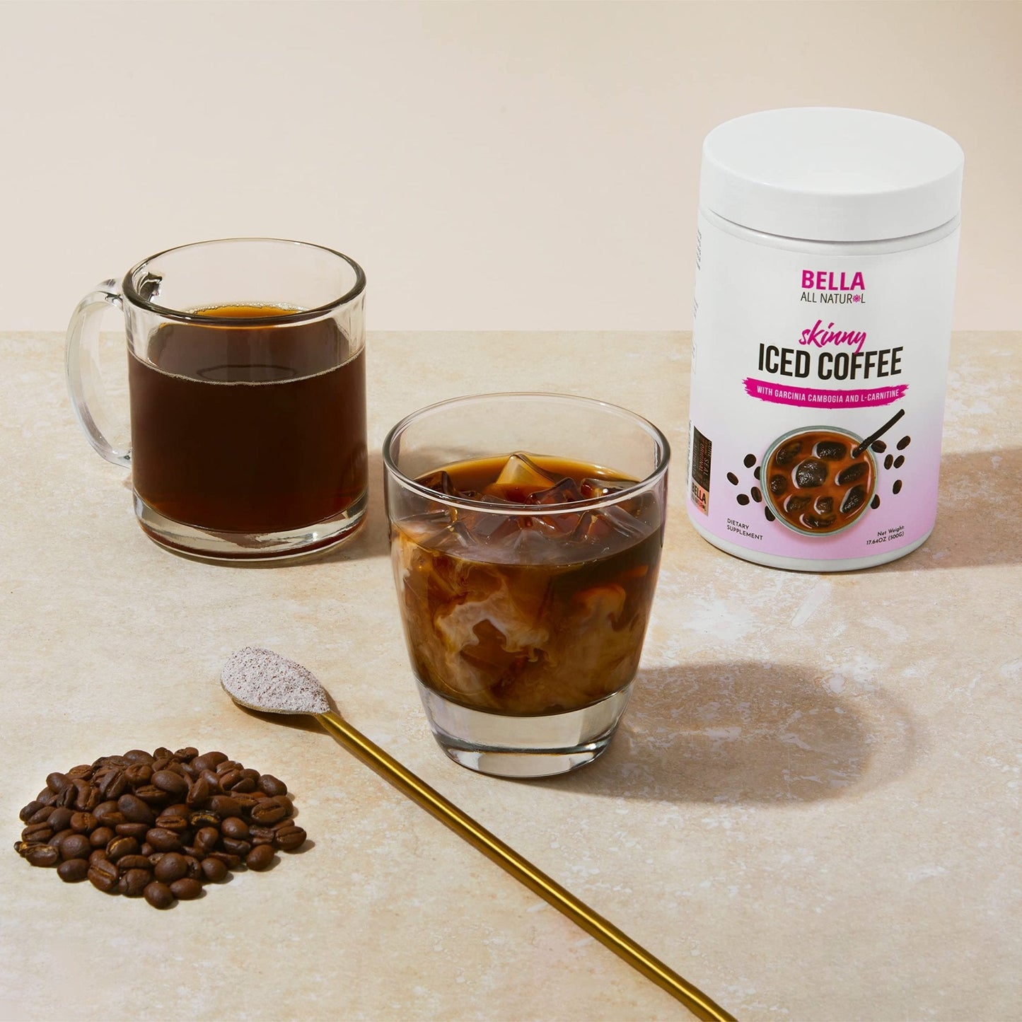 Bella All Natural Skinny Iced Coffee - Good Taste - 500 Grams - Maple Wellness Supplements