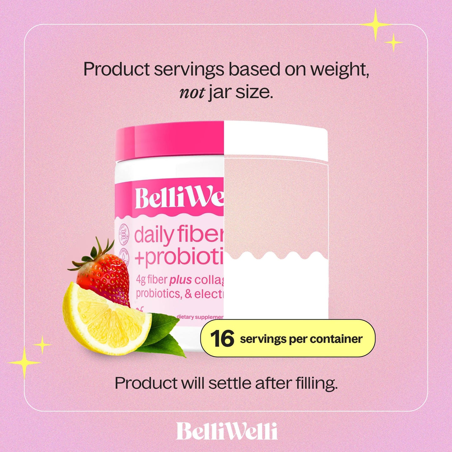 BelliWelli Fiber Supplement for Women & Men Premium Daily Fiber Powder from Organic Acacia with Added Collagen Electrolytes & Probiotics No Bloat Constipation - Maple Wellness Supplements