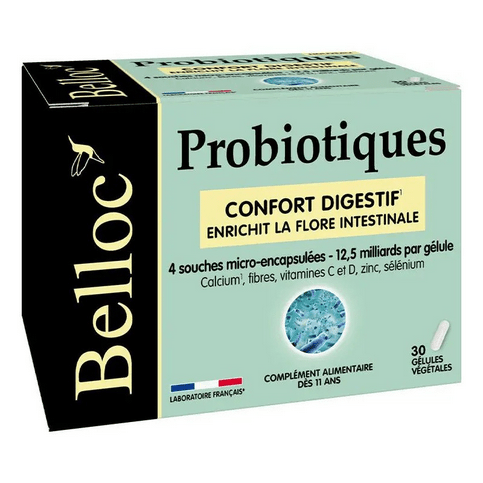 Belloc probiotics: digestive comfort - 30 vegetable capsules - Maple Wellness Supplements