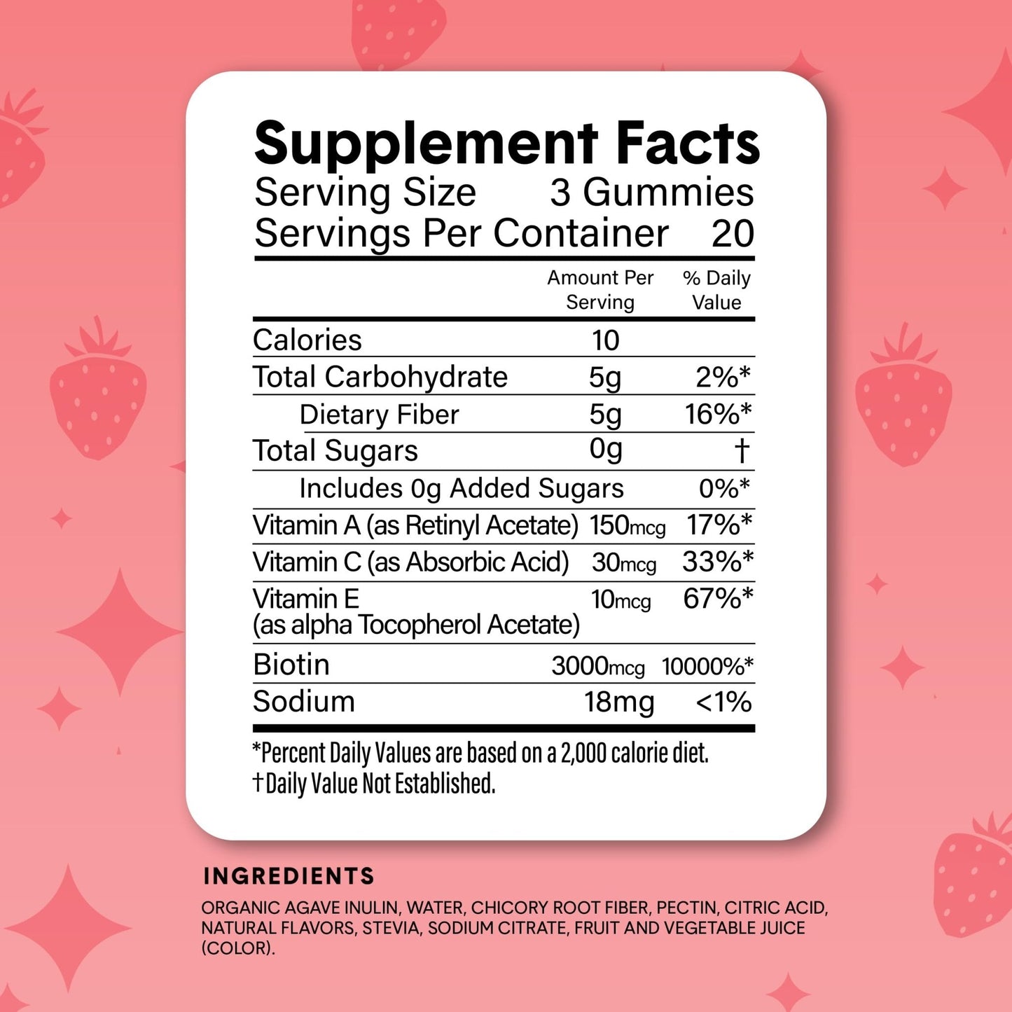 Bellway Super Fiber Gummies + Beauty – Sugar Free Fiber Supplement with Biotin & Vitamins A C E – Supports Digestive Health, - Maple Wellness Supplements
