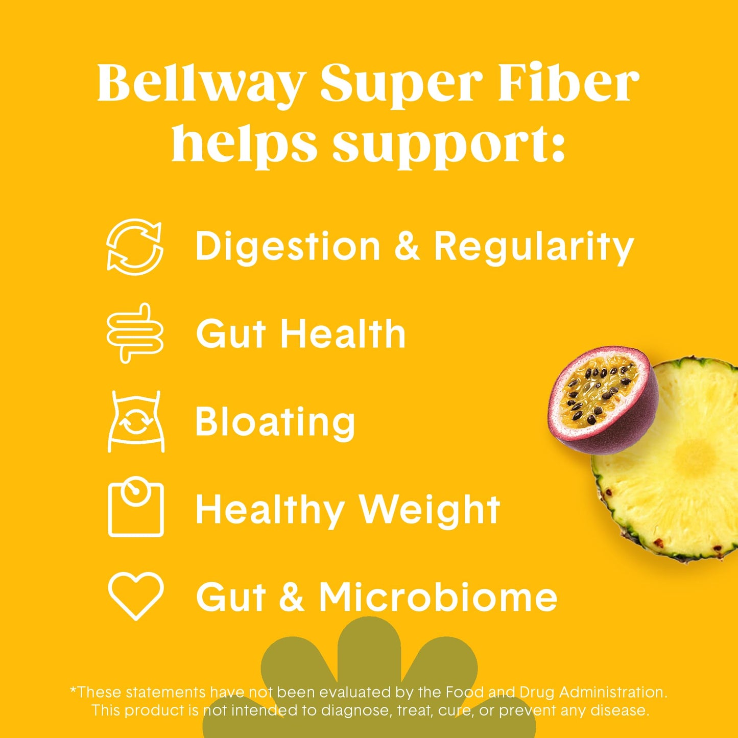 Bellway Super Fiber Powder + Fruit, Sugar Free Organic Psyllium Husk Powder Fiber Supplement for Regularity, Bloating Relief & Digestive Health, Plant-Based, - Maple Wellness Supplements