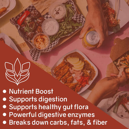 Belly Buddy Advanced Gut Health Support containing a helthy Blend of Probiotics, Prebiotics, and Digestive Enzymes - Maple Wellness Supplements