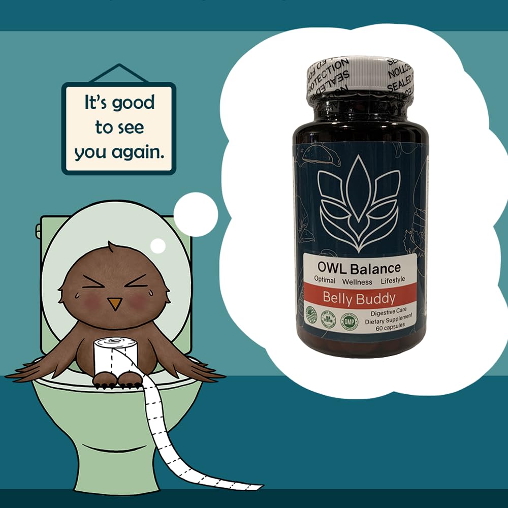 Belly Buddy Advanced Gut Health Support containing a helthy Blend of Probiotics, Prebiotics, and Digestive Enzymes - Maple Wellness Supplements