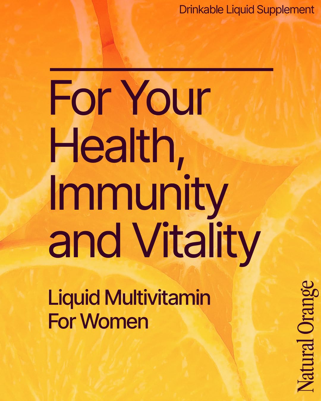 BeMe Liquid Multivitamins for Women - Advanced Liquid Delivery System with 13 Vitamins & Minerals - Tear & Go Sachets, Non-GMO, Orange Flavor (15 Sachets) - Maple Wellness Supplements