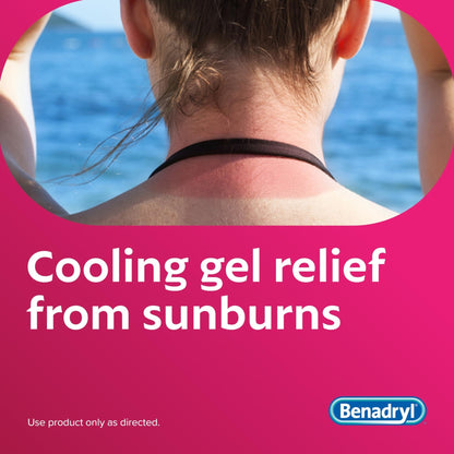 Benadryl Extra Strength Anti Itch Relief Gel, 2% Diphenhydramine HCl, Relief from Insect Bites, Sunburn & More, Great for Camping Essentials, 3.5 fl oz - Maple Wellness Supplements