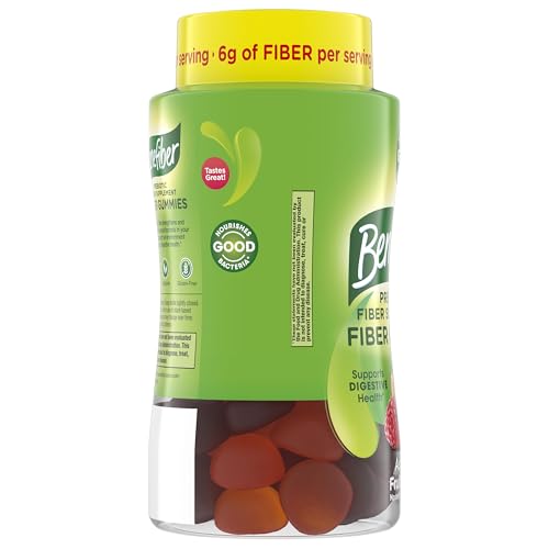 Benefiber Prebiotic GLP-1 Friendly Fiber Supplement Gummies for Digestive Health, Assorted Fruit Flavor - 81 Count - Maple Wellness Supplements