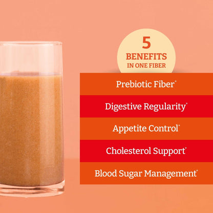 BENEXIA Chiamucil Prebiotic Fiber Supplement Powder – Chia Fiber & Chicory Root (Inulin) for Digestive Health & Appetite Control – Gluten & Sugar Free - Maple Wellness Supplements