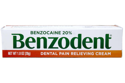 Benzodent Dental Pain Relieving Cream, 1 Ounce - Pack of 3 - Maple Wellness Supplements