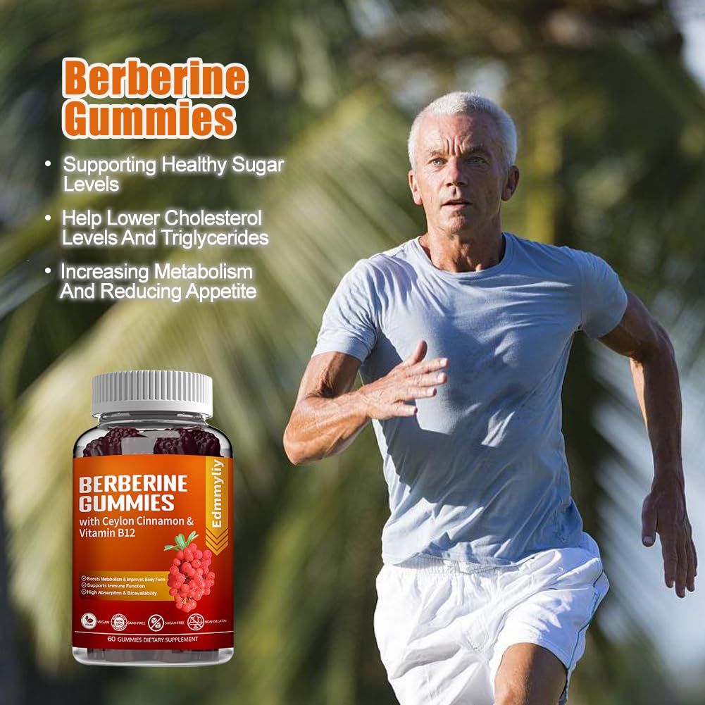 Berberine Gummies 1600mg with Ceylon Cinnamon Sugar Free High Potency Berberine - Maple Wellness Supplements