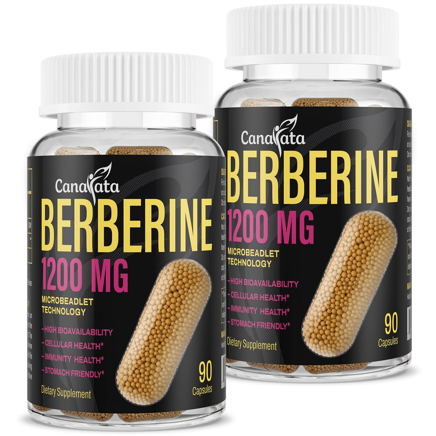 Berberine Supplement 1200mg Berberine HCL - High Bioavailability Microbeadlet - Maple Wellness Supplements