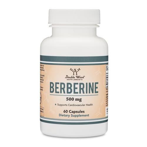 Berberine Supplement 500mg, 60 Capsules (Third Party Tested, Manufactured in The USA - Maple Wellness Supplements