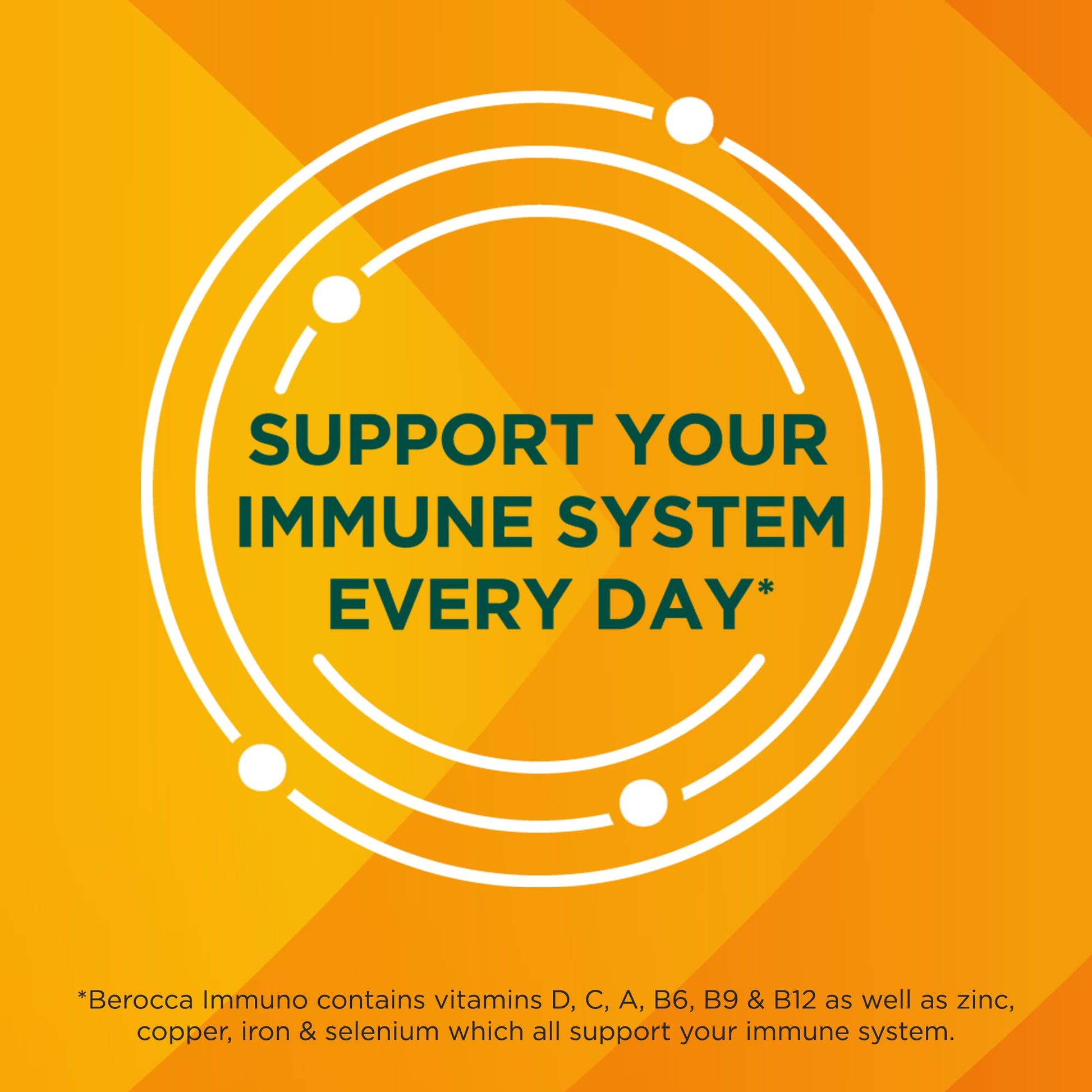 Berocca Immuno Effervescent Tablets, 11 Vitamins and Minerals, Including Vitamins D, C - Maple Wellness Supplements