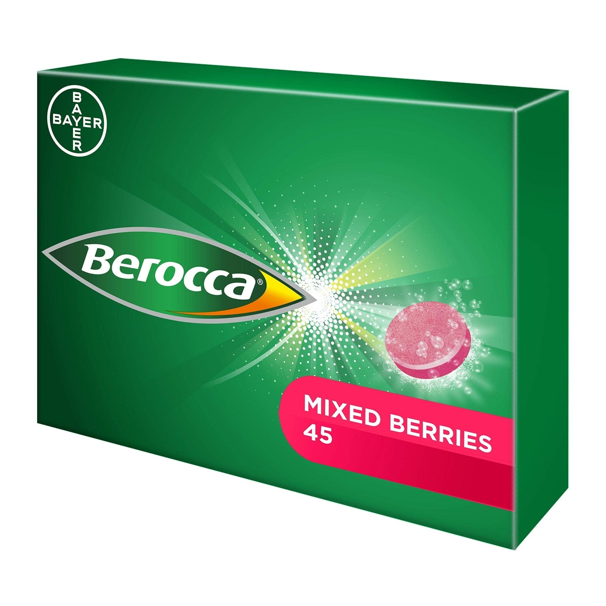 Berocca Vitamin C Effervescent Tablets, with Magnesium, Vitamin B12 and Vitamin B - Maple Wellness Supplements