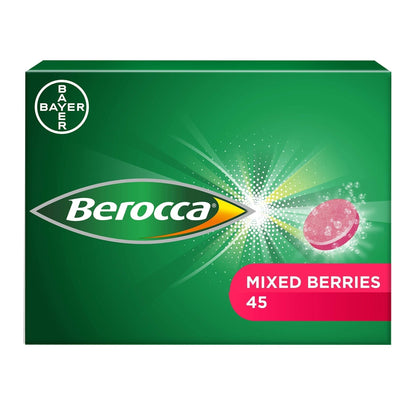 Berocca Vitamin C Effervescent Tablets, with Magnesium, Vitamin B12 and Vitamin B - Maple Wellness Supplements