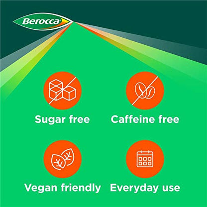 Berocca Vitamin C Effervescent Tablets, with Magnesium, Vitamin B12 and Vitamin B - Maple Wellness Supplements