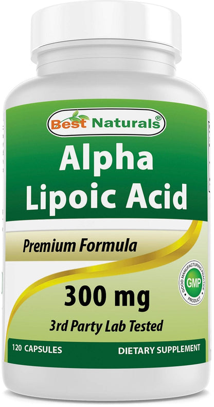 Best Naturals Alpha Lipoic Acid 300 mg 120 Capsules - Maple Wellness Supplements