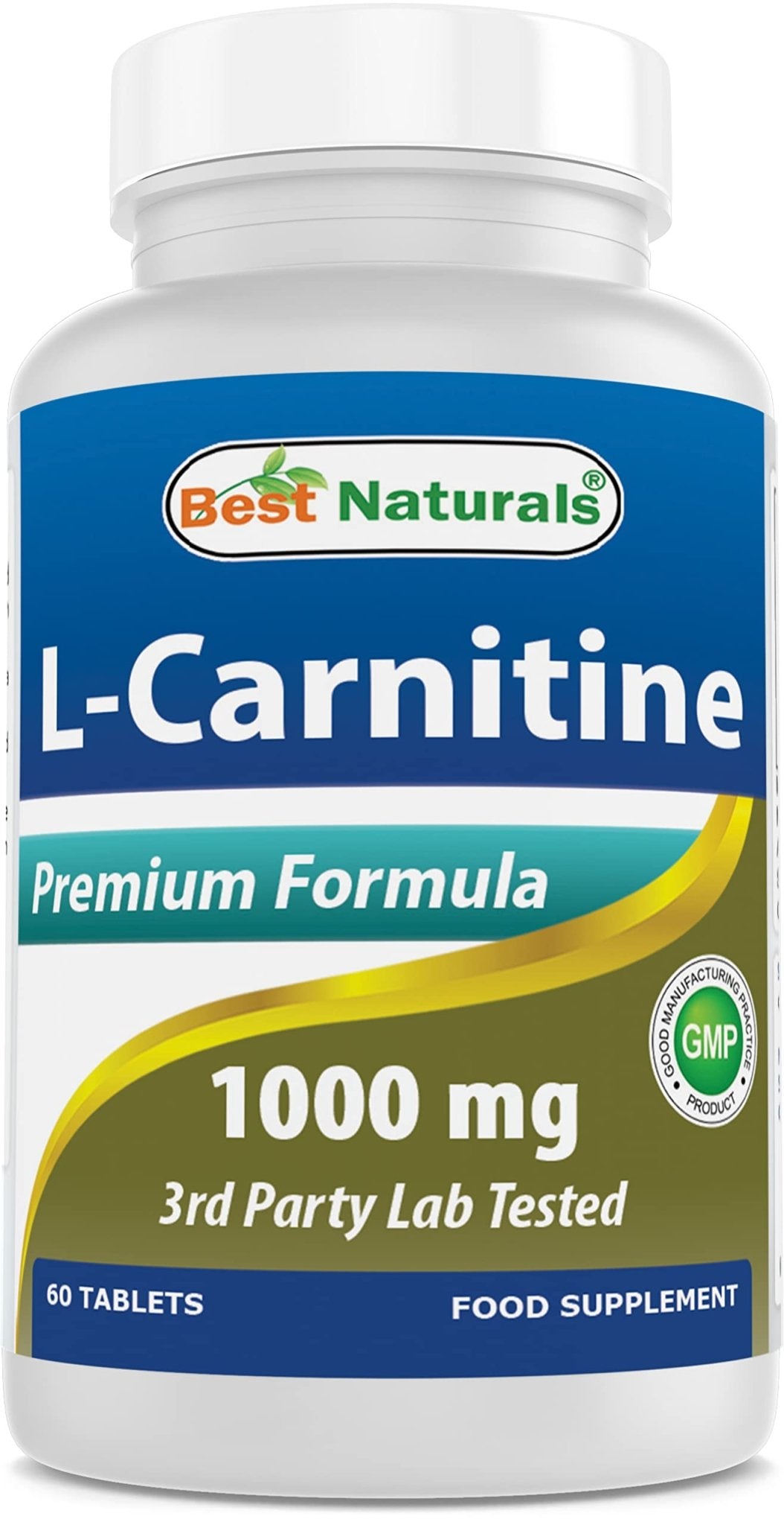 Best Naturals L-Carnitine 1000mg 60 Tablets (60 Count (Pack of 1)) - Maple Wellness Supplements