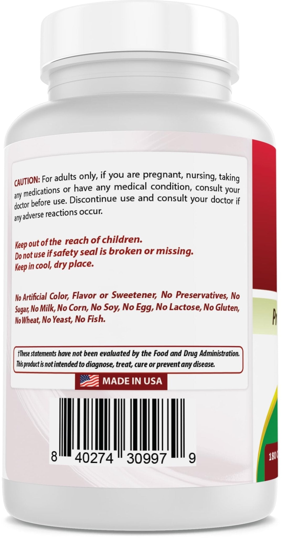 Best Naturals Lithium Orotate 5 mg 180 Capsules - Non GMO - Gluten Free - Maple Wellness Supplements