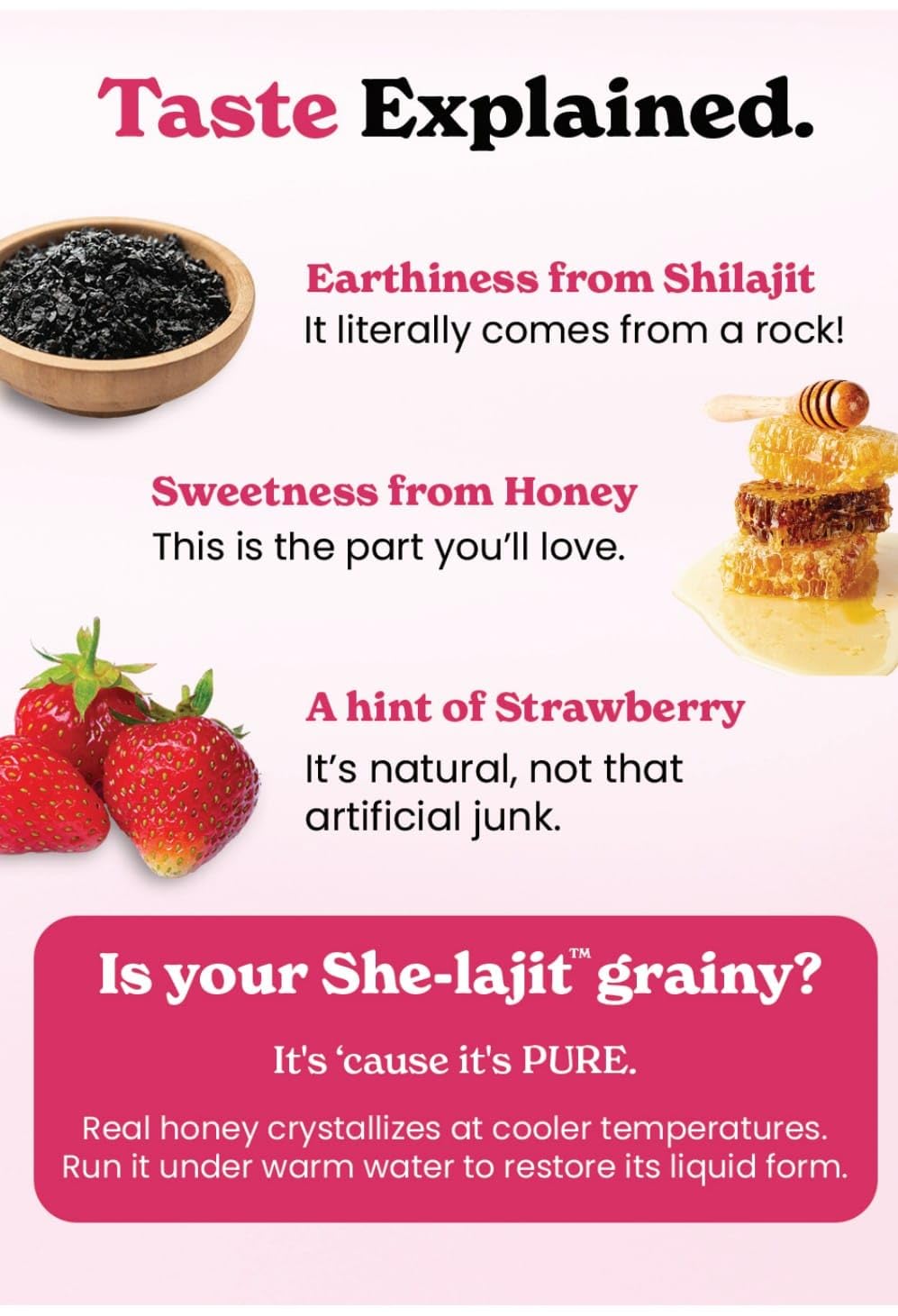 BetterAlt SHE-Lajit Strawberry Honeysticks|Shilajit for Women with Shatavari & Saffron for hormonal Balance & Energy Boost|Tasty Honeysticks - Maple Wellness Supplements