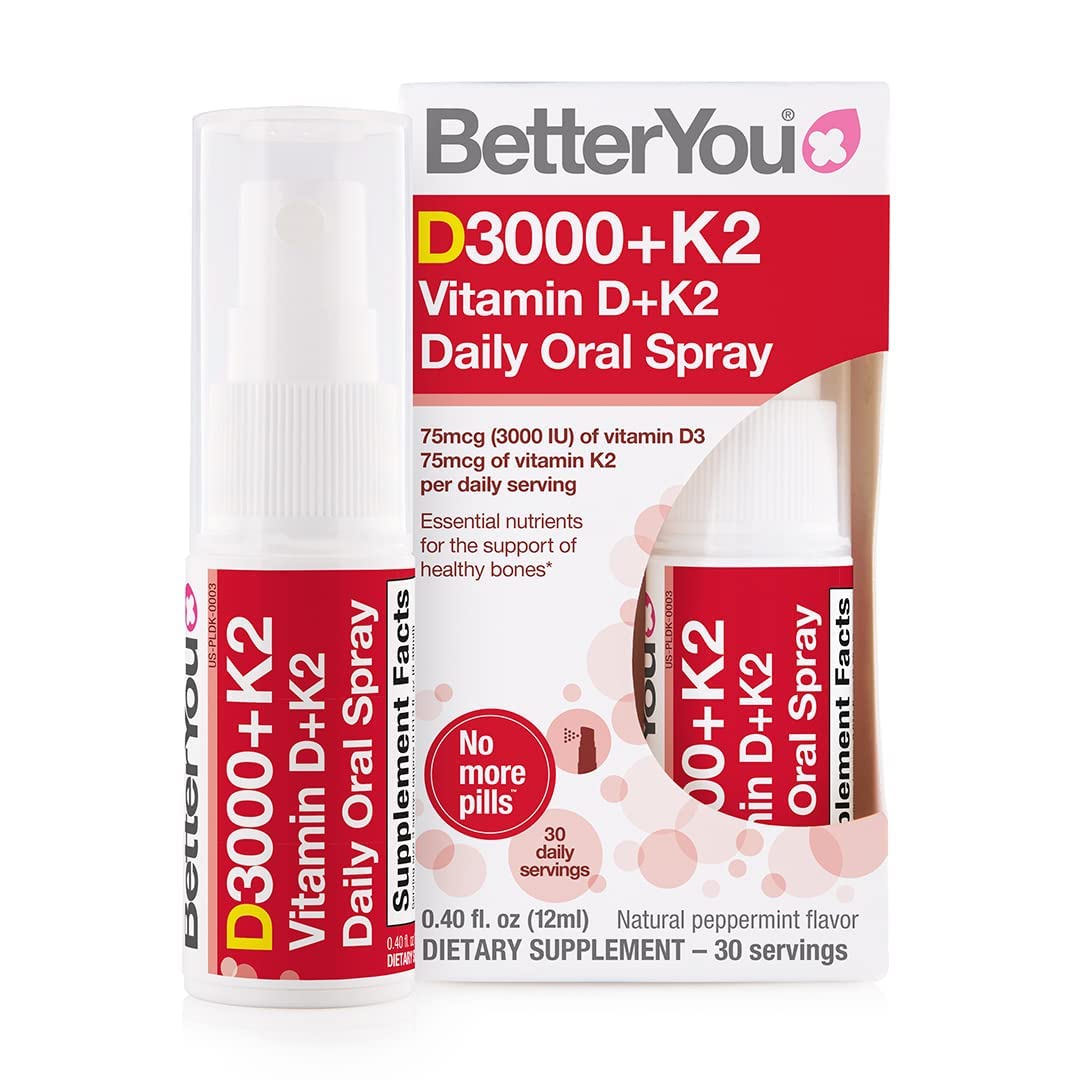 BetterYou D3000 + Vitamin D + K2 Spray 12ml - Maple Wellness Supplements