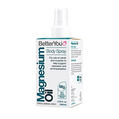 BetterYou Magnesium Oil Body Spray, Pure and Natural Source of Magnesium Chloride - Maple Wellness Supplements