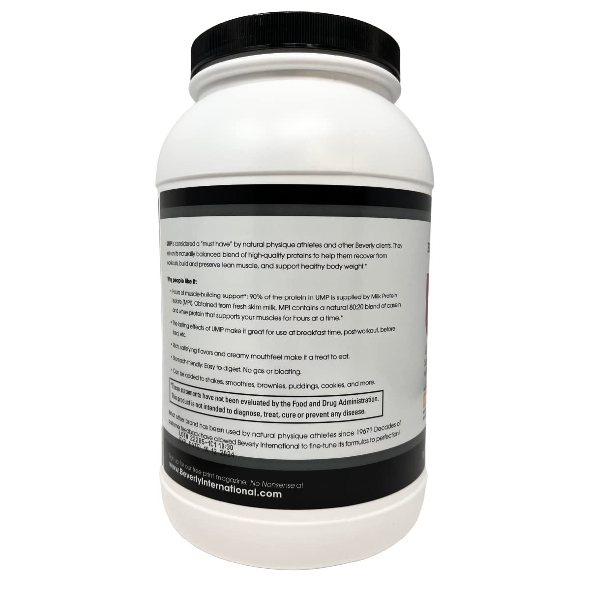 Beverly International UMP Protein Powder, Graham Cracker. Unique Whey-Casein Ratio - Maple Wellness Supplements