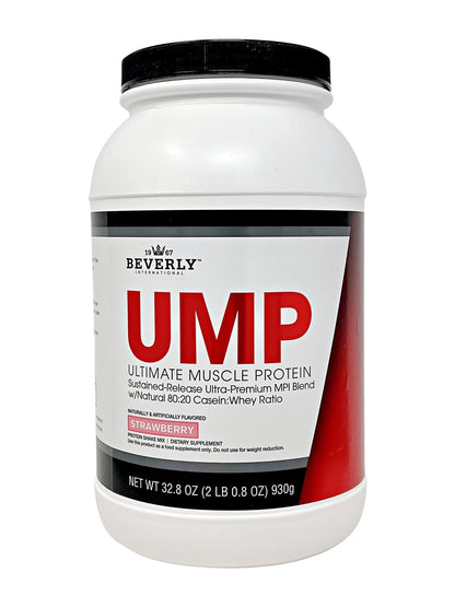 Beverly International UMP Protein Powder, Strawberry. Unique Whey-Casein Ratio - Maple Wellness Supplements