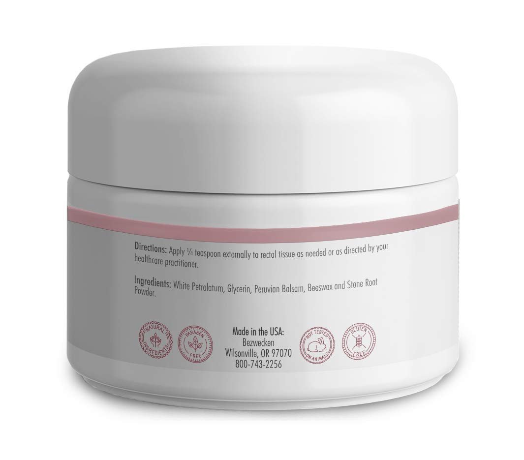 Bezwecken - HemStad - 2oz Crème - Professionally Formulated Hemorrhoid Relief - Safe, Natural, Paraben Free - 30 Day Supply - Maple Wellness Supplements