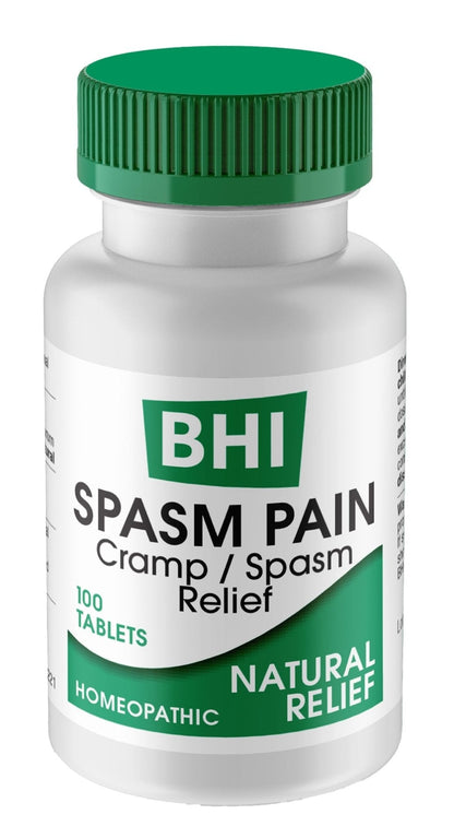 BHI Pain & Spasm Bundle BHI Back Homeopathic Support for Back Pain (100 Tablets) +BHI Spasm, Natural Relief for Cramps & Spasms, Homeopathic Medicine (100 Tablets) - Maple Wellness Supplements