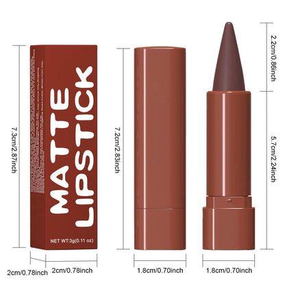 BINGBRUSH 2-in-1 Gradient Dark Brown Lip Liner & Lipstick Combo,Matte Longwear Waterproof Lip Pencil with Cone Tip,Smudge Proof Crayon for Flawless Ombre Contour,Women's Long Lasting Makeup Set - Maple Wellness Supplements