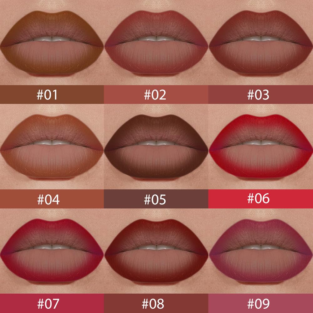 BINGBRUSH 2-in-1 Gradient Dark Brown Lip Liner & Lipstick Combo,Matte Longwear Waterproof Lip Pencil with Cone Tip,Smudge Proof Crayon for Flawless Ombre Contour,Women's Long Lasting Makeup Set - Maple Wellness Supplements