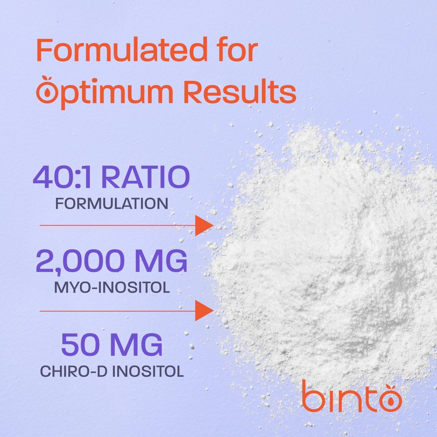 Binto Inositol Powder Mix | 60-Day Supply | 40:1 Ratio of Myo and D-Chiro Inositol - Maple Wellness Supplements