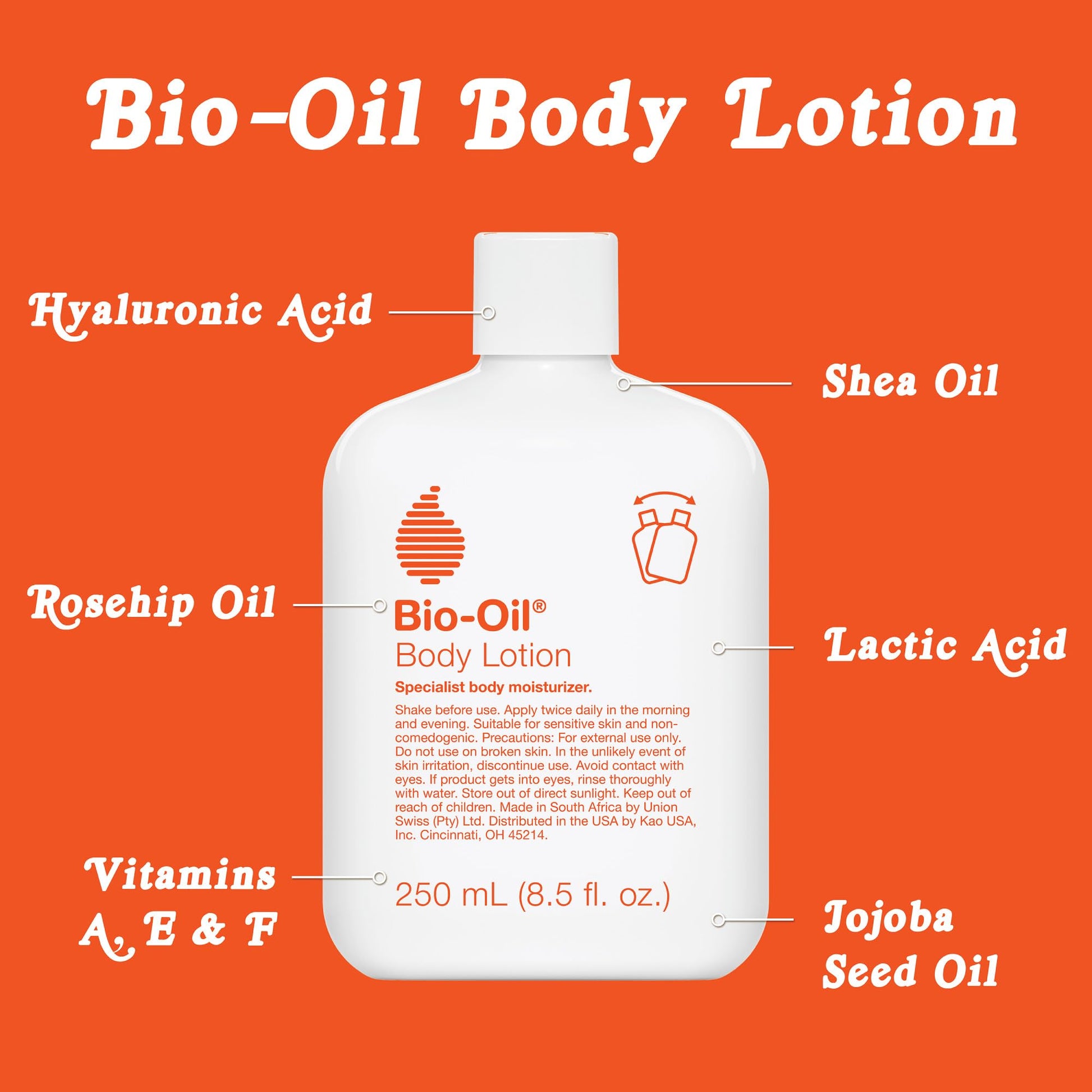 Bio-Oil Moisturizing Body Lotion for Dry Skin, Ultra-Lightweight High-Oil Hydration, with Jojoba Oil, Rosehip Oil - Maple Wellness Supplements