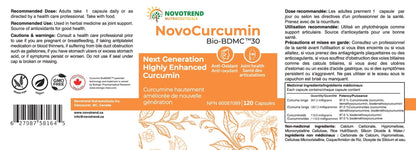 BIOBDMC NovoCurcumin-Next Generation Highly Enhanced Curcumin- 120 Capsules - Maple Wellness Supplements