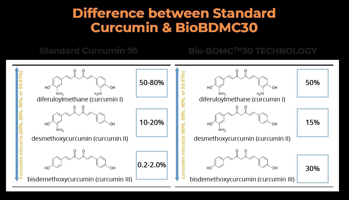 BIOBDMC NovoCurcumin-Next Generation Highly Enhanced Curcumin- 120 Capsules - Maple Wellness Supplements