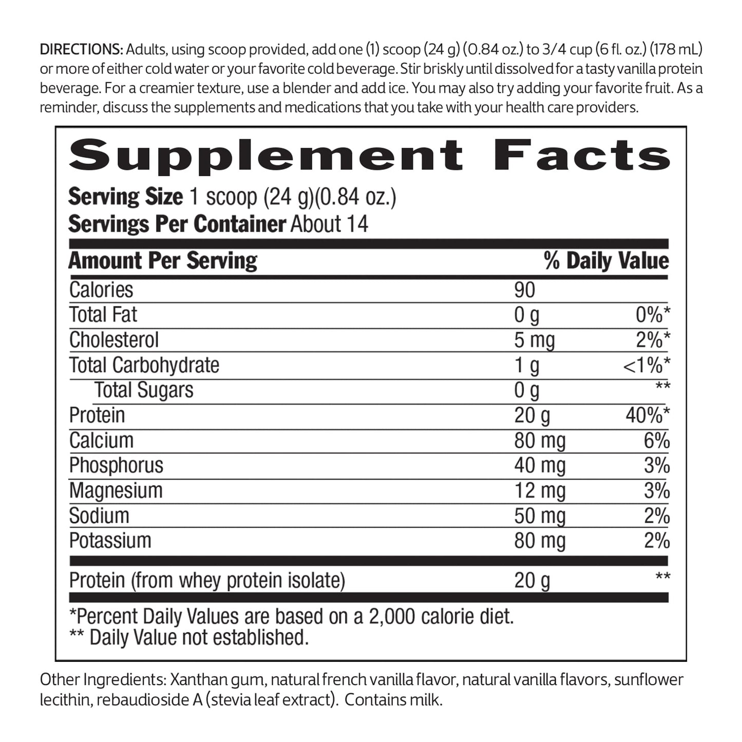 Biochem 100% Whey Sugar-Free Vanilla 20g, 11.8oz, Certified Vegetarian, Certified Gluten - Maple Wellness Supplements