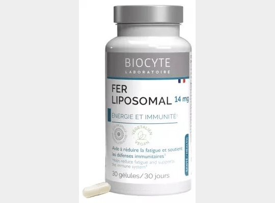 Biocyte Longevity Liposomal Iron 30 Capsules - Maple Wellness Supplements