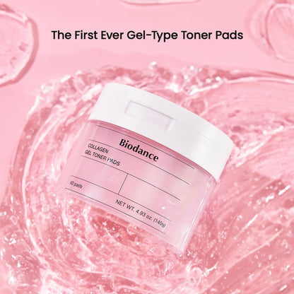 Biodance Collagen Gel Toner Pads, Pore Minimizer for Face, Improving Elasticity, Plumping Toner Pads for Sensitive Skin - Maple Wellness Supplements