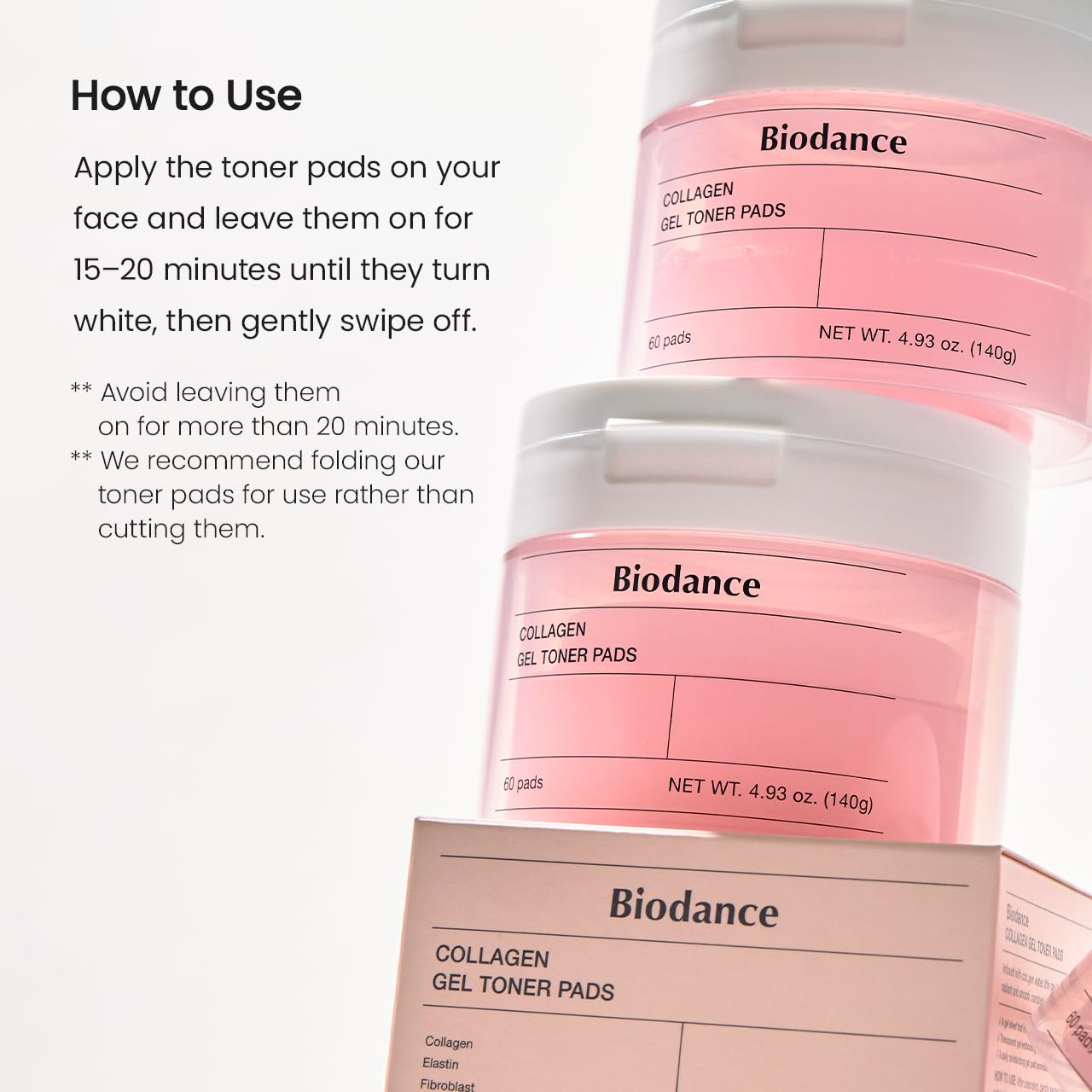 Biodance Collagen Gel Toner Pads, Pore Minimizer for Face, Improving Elasticity, Plumping Toner Pads for Sensitive Skin - Maple Wellness Supplements
