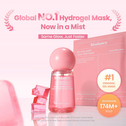BIODANCE Collagen Peptides Jelly Serum Mist, Hydrating Face Mist, Plumping, Anti-Aging - Maple Wellness Supplements