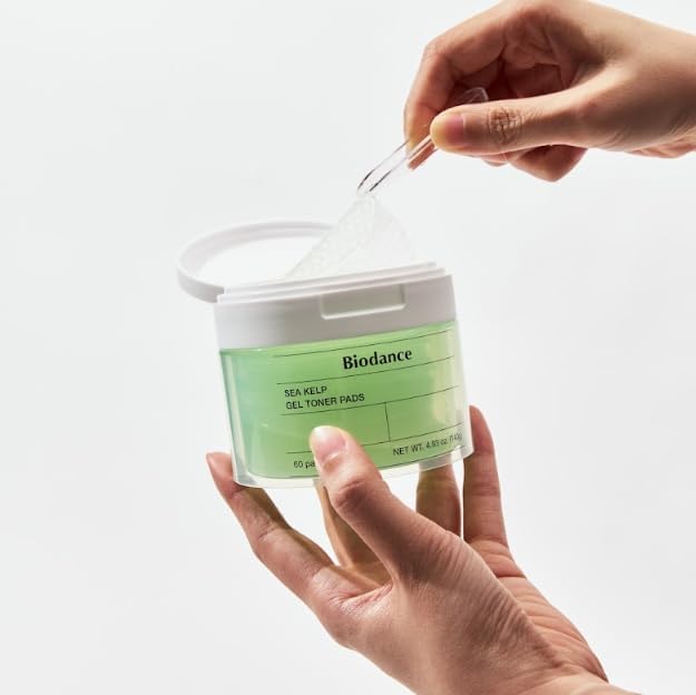 Biodance Sea Kelp Gel Toner Pads, Calming Toner Pads for Sensitive Skin, Oil & Sebum Control, Refreshing Blemish Care - Maple Wellness Supplements