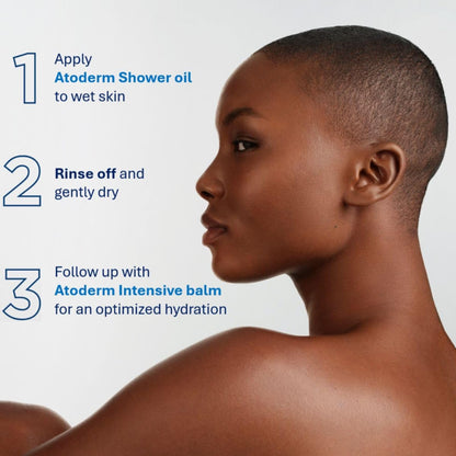 Bioderma Atoderm Shower Oil, Cleansing Oil For Face & Body, Nourishing Cleansing Oil For Dry to Atopic Sensitive Skin - Maple Wellness Supplements