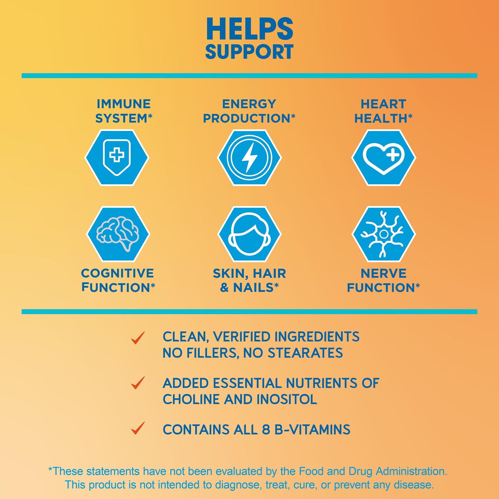 BioEmblem Vitamin B-Complex - All 8 Active Forms with Methyl Folate, Methyl B12, B6, Biotin Plus Choline Inositol, Supports Energy, Metabolism, Brain, Heart Health - Maple Wellness Supplements