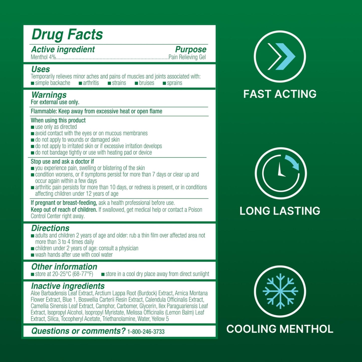 Biofreeze Pain Relief Gel, Arthritis Pain Reliver, Knee & Lower Back Pain Relief, Sore Muscle Relief, Neck Pain Relief, Pharmacist Recommended, 8 FL OZ Biofreeze Menthol Gel - Maple Wellness Supplements