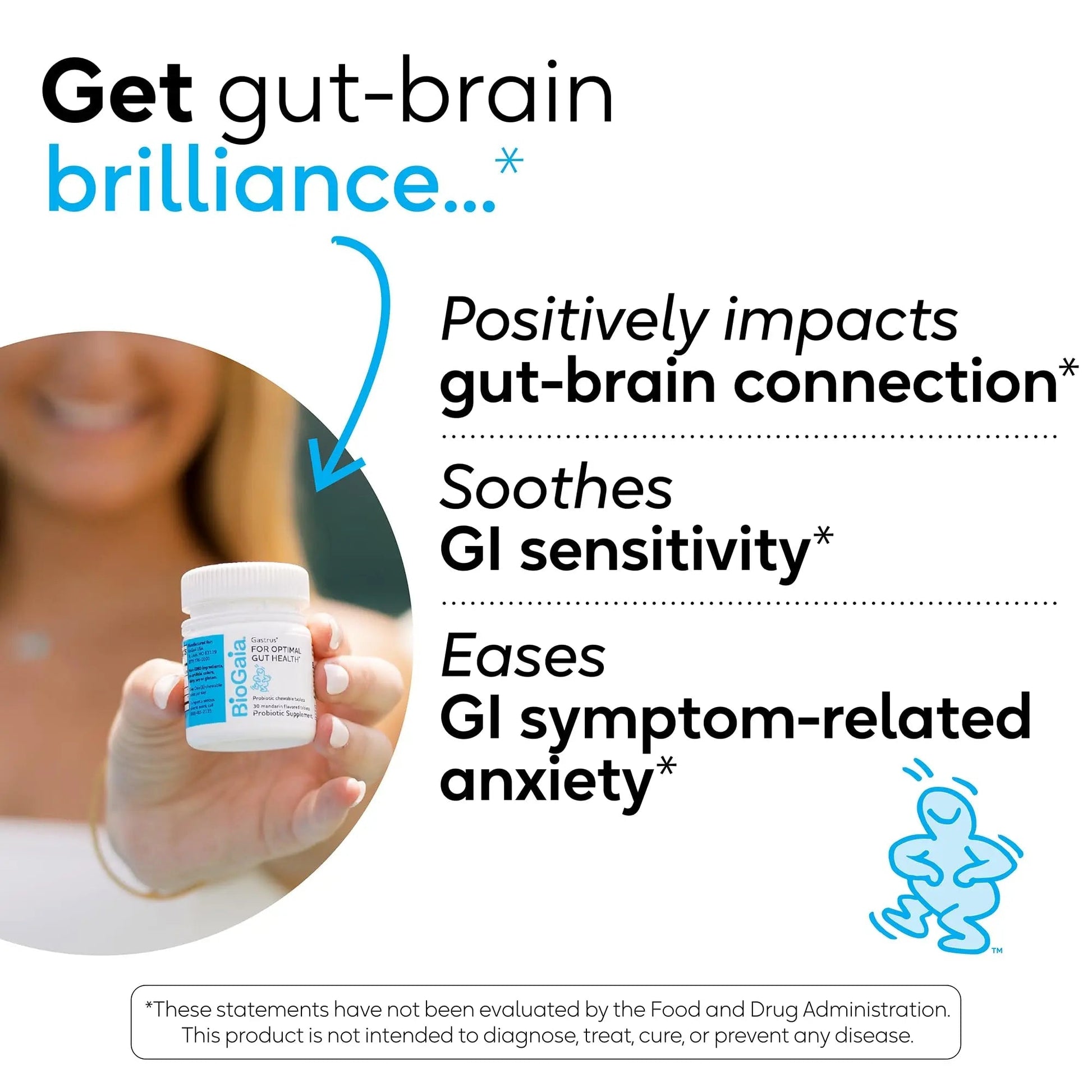 BioGaia Gastrus Gut Health Probiotic | Eases Abdominal Discomfort, Gas & Bloating | Promotes Regularity & a Healthy Gut | Contributes to a Balanced Microbiome | Backed by 30 Years of Research - Maple Wellness Supplements
