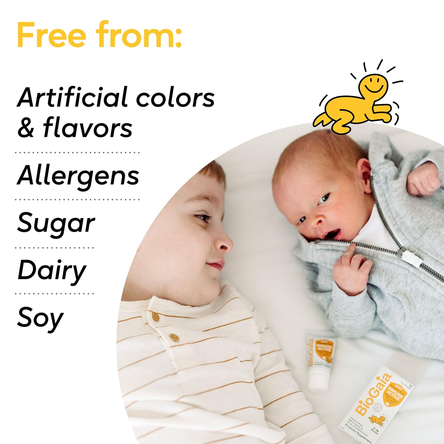 BioGaia Immune Active Baby Probiotic Drops + Vitamin D | for Babies & Toddlers 0-36 Months | Supports Digestive & Immune Health - Maple Wellness Supplements